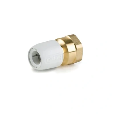 Image of Hep2O Female Iron Brass Adaptor 3/4&quot;x15mm White HX24/15W