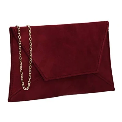 Image of SwankySwans Women&#039;s Dory Clutch Bag, Burgundy