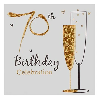 Image of Birthday Party Invitations (Pack of 6) 70th