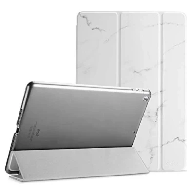 Image of ProCase Smart Case for iPad 6th/iPad 5th Generation/iPad 9.7 Inch 2018 2017(Model: A1893 A1954 A1822 A1823), Ultra Slim Lightweight Stand with Translucent Frosted Back Whitemarble