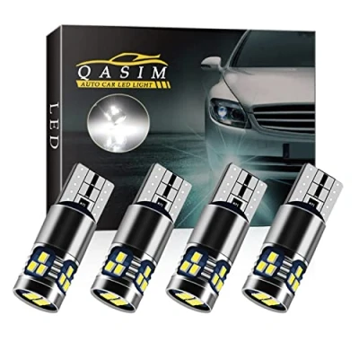 Image of Qasim 4pcs T10 501 LED Bulbs White W5W 194 168 Canbus No Error 2016 18SMD 450 Lumens for Car Side Lights Interior Dome Map Door Courtesy Number Plate