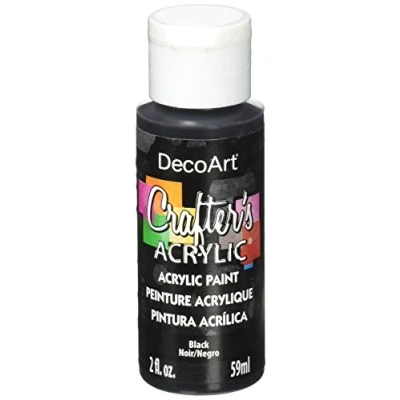 Image of DecoArt Acrylic Paint, Black, 59 ml (Pack of 1)