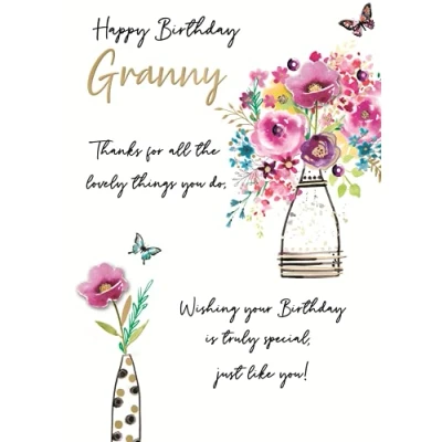 Image of Just To Say Granny Truly Special Embellished Birthday Greeting Card Cards JT219