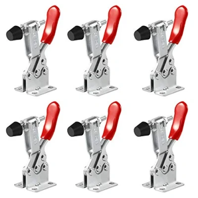 Image of Anndason 6 PCS Hand Tool Toggle Latch Clamp 201B,220 Lbs Holding Capacity Horizontal Quick Release (6 201B)