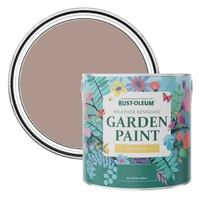 Image of Rust Oleum Pink Mould Resistant Garden Paint in Matt Finish Haversham 2.5L
