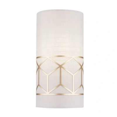 Image of Messina Flush Wall Lamp Gold, 1 Light, E14