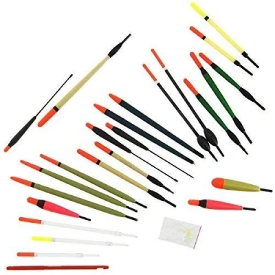 Image of DNA NGT 24pc Carp Coarse Fishing Mixed Floats Set + Float Rubbers &amp; Disgorgers