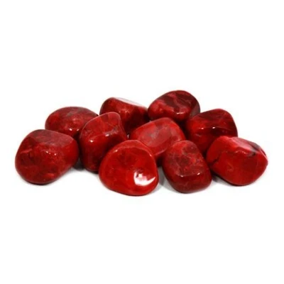 Image of CrystalAge Red Howlite Tumble Stone (20 25mm) Pack of 5