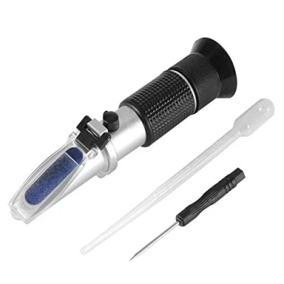 Image of Abuycs Antifreeze Refractometer for Glycol, Antifreeze, Coolant and Battery Acid, Measuring Freezing Point of Automobile Glass water tester ATC Tool