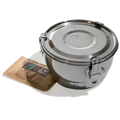 Image of Freshtor 2 Liter CVault Storage Container Airtight 7&quot; x 4&quot; Includes One 67g Boveda Humidipak