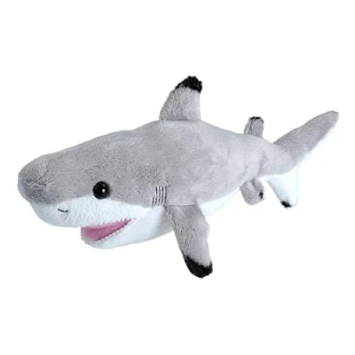 Image of Wild Republic Sea Critters Blacktip Shark plush, Stuffed Animal, Plush Toy, Gifts for Kids, 11 inches