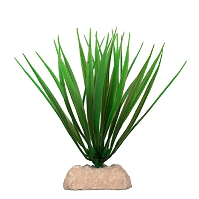Image of Amtra Plant Classic Bamboo Plastic Freshwater and Saltwater Aquarium Decorations, Artificial Plants, For Aquariums Fish Tanks, Non Toxic, Size S, 13 CM