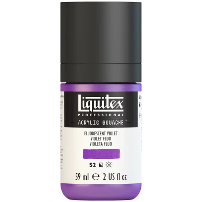 Image of Liquitex Gouache Professional Flor.Violt, Acrylic, Fluorescent Violet, 59 ml (Pack of 1)