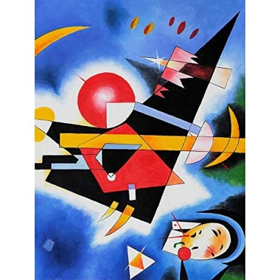 Image of Wee Blue Coo Im Blau By Wassily Kandinsky Art Print Poster Wall Decor 12X16 Inch