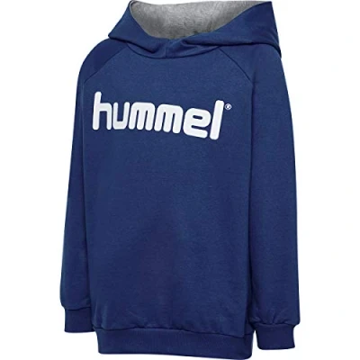Image of hummel Kids HMLGO COTTON LOGO Hoodie True Blue, Size 176