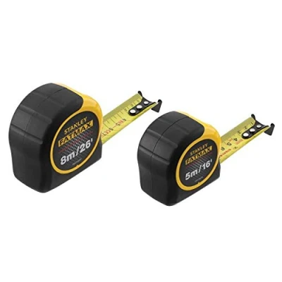 Image of STANLEY STA081745 FatMax Classic Tape Twin Pack 5m &amp; 8m (Width 32mm) 5