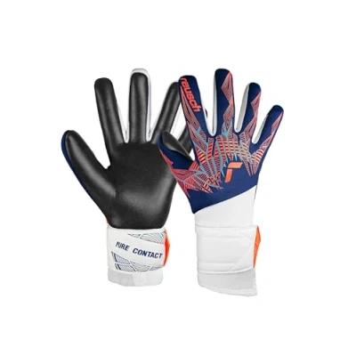 Image of Reusch Pure Contact Silver Adult Goalkeeper Gloves with Negative Construction and Ultimate Grip