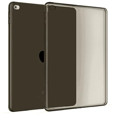 Image of Okuli Transparent Protective Slim Silicone Cover Case For Apple iPad Air 2 in Black