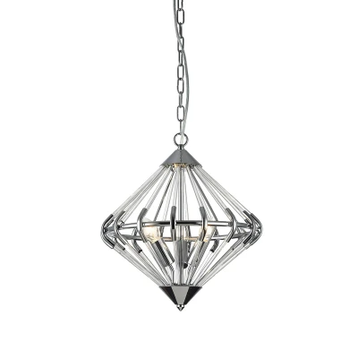 Image of Gerda 3 Light Chrome Ceiling Fitting