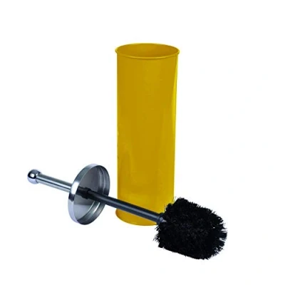 Image of Douceur d&#039;Intérieur Metalia Brushed Toilet Brush, Honey, (0) 9.5 x 37 cm