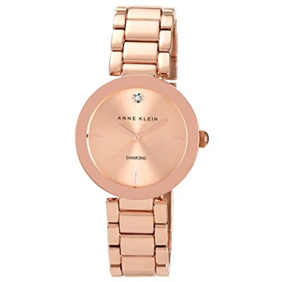 Image of Anne Klein Women&#039;s Genuine Diamond Dial Bracelet Watch, AK/1362RGRG