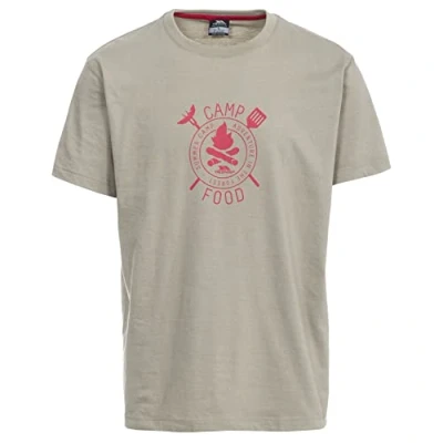 Image of Trespass Men&#039;s Adder T Shirt Oatmeal, 2X Small