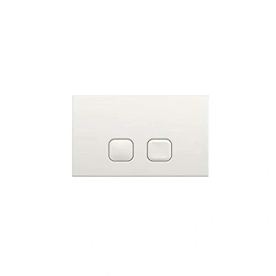 Image of Milano Modern Toilet WC Dual Flush Square Button Wall Plate White