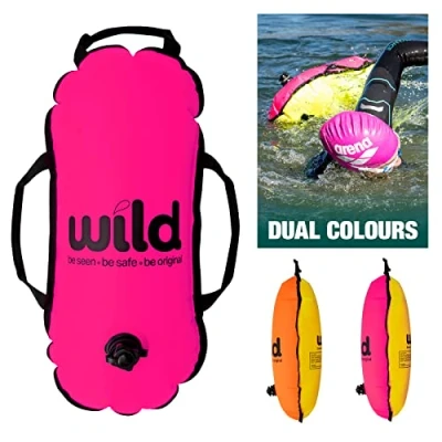 Image of Dippy Wild swimming Float Swim Buoy Tow for Open Water Accessories Swimmers, Triathletes