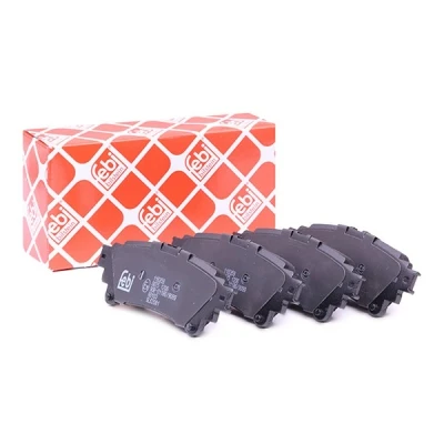 Image of 044660K010, 0446647050, 0446647051, 0446647071 Brake pad set FEBI BILSTEIN 116359 Rear Axle LEXUS: RX III, IS 3, TOYOTA: Prius Plus, Plus