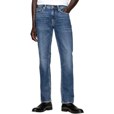 Image of Tommy Hilfiger Men Straight Denton STR Hiker Indigo MW0MW37370 Denim (Hiker Indigo) 32W / 36L