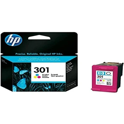 Image of HP Hewlett Packard 301 Original Blister Pack Ink Cartridge for Deskjet, 3 Colours (Cyan, Magenta, Yellow)