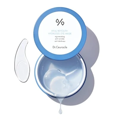 Image of Dr.Ceuracle Hyal Reyouth Hydrogel Eye Mask 90g 60 PadsㅣBrightening, Moisturizing Sleeping with Hyaluronic AcidㅣFirming Gel TreatmentㅣAnti AgingPatches for Dark Circles, Wrinkles, Fine Lines