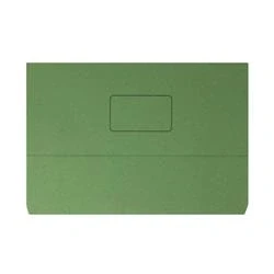 Image of Document Wallet 220gsm Foolscap Green (Pack of 50) 45914EAST