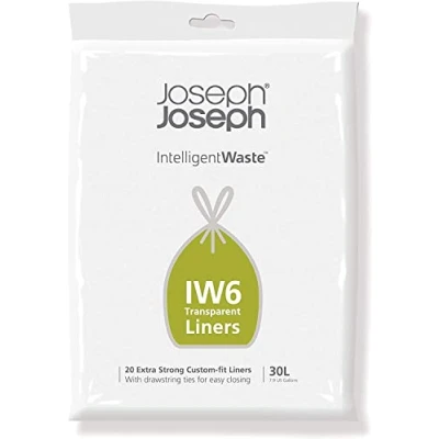 Image of Joseph IW6 30 litre General Waste Liners (20 Pack) Transparent, LT