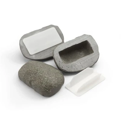 Image of Bird key rock Fake hidden storage hider outside Hide a in plain sight