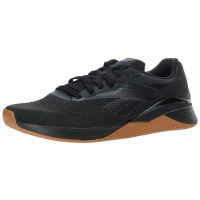 Image of Reebok NANO X4 Training shoe, Men&#039;s, Size: 7, Black/purgry Textile/synthetics
