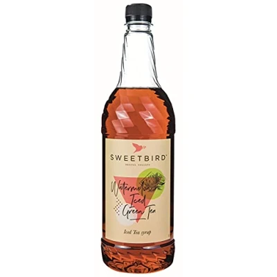 Image of Sweetbird Watermelon Iced Green Tea Syrup 1 Litre Vegan Friendly
