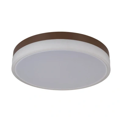 Image of Lola Dimmable Integrated LED Semi Flush Ceiling Light White 3000 6500K Remote Control
