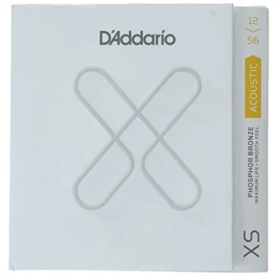 Image of D&#039;Addario 12 56 Light Top/Medium Bottom, XS Phosphor Bronze Coated Acoustic Guitar Strings