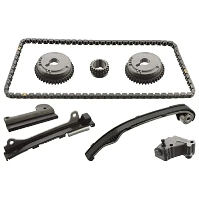 Image of 130214M501, 130214M501S1, 130214M501S2, 130217J601, 130217J601S1 Timing chain Kit FEBI BILSTEIN 106552 Silent Chain, Closed
