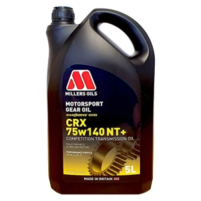 Image of Millers Oils CRX 75w140 NT+ Fully Synthetic Competition Transmission Oil, 5 Litre