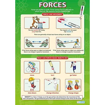 Image of Daydream Education Forces Science Posters Laminated Gloss Paper measuring 850mm x 594mm (A1) Charts for the Classroom