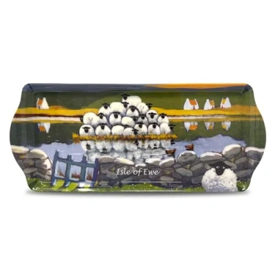 Image of Medium Serving Tray by Thomas Joseph Isle Of Ewe Funny Sheep Gift