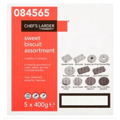 Image of Chef&#039;s Larder Sweet Biscuit Assortment 5 x 400g Case of 1