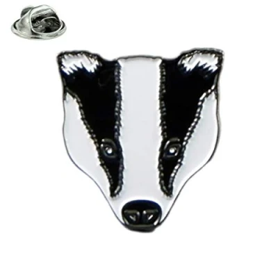 Image of Badger Animal Wildlife Design Metal Enamelled Pin Badge Lapel XJKB14 42