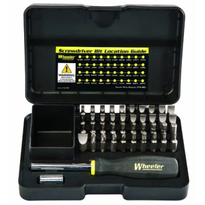 Image of Wheeler 43 Piece Professional Gunsmithing Screwdriver Set with Magnetic Handle and Storage Case for