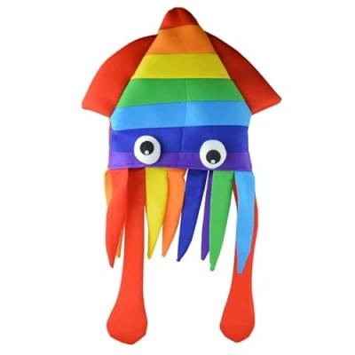 Image of Pohotobooth Props Ltd Rainbow Squiddy Hat