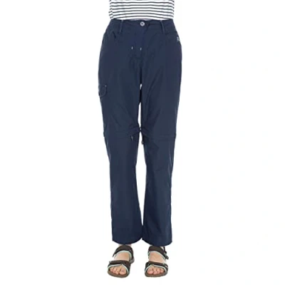 Image of Trespass Men Rambler Convertible Waterproof Trousers with Uv Protection &amp; Zip Off Legs Navy, XX Small