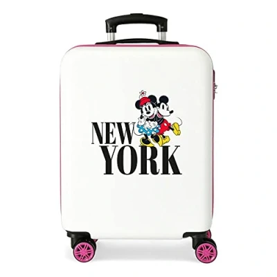 Image of Disney Mickey &amp; Minnie Trip to… Suitcase Set, One Size, New York White, Cabin