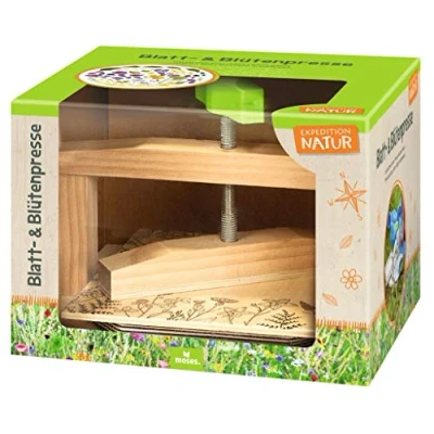 Image of moses 9827 Flower Press, Wood, Green